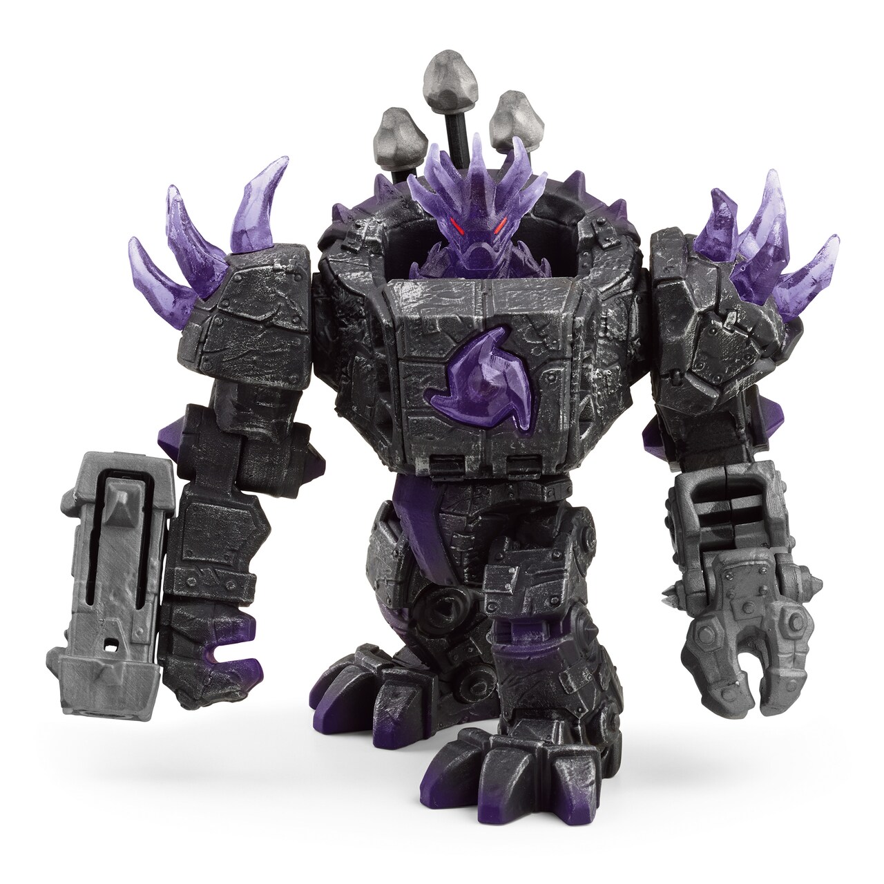 Schleich Eldrador Creatures: Shadow Master Robot With Mini Creature - 17pc Mythical Action Figure Playset, Moveable Parts, Fantasy Toy Set, Kid Age 7+